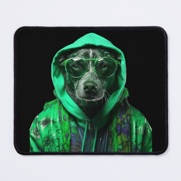 Item preview, The Cool Bad DOG : Portrait of an Anthropomorphic Dog designed and sold by AnubisArtUSA.