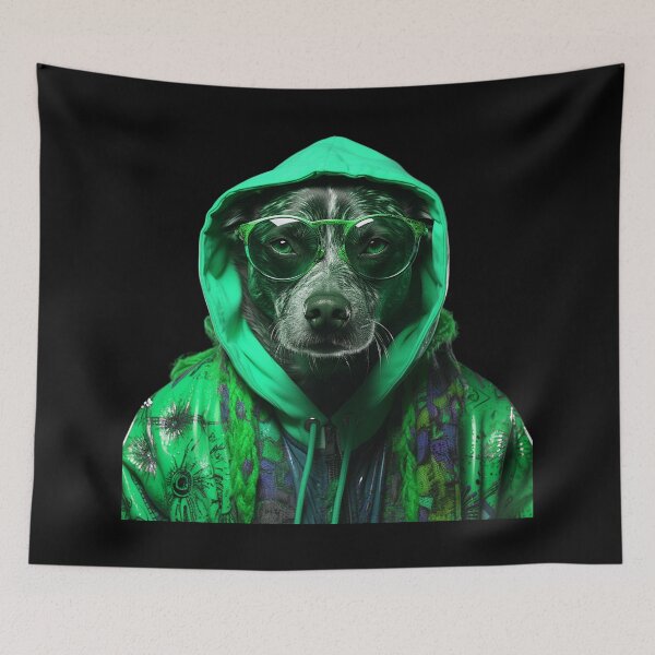 Item preview, The Cool Bad DOG : Portrait of an Anthropomorphic Dog designed and sold by AnubisArtUSA.
