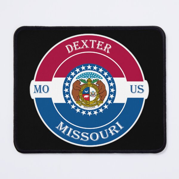 Item preview, Dexter Missouri Flag USA Seal Stamp Badge Travel Souvenir designed and sold by TeeHome.