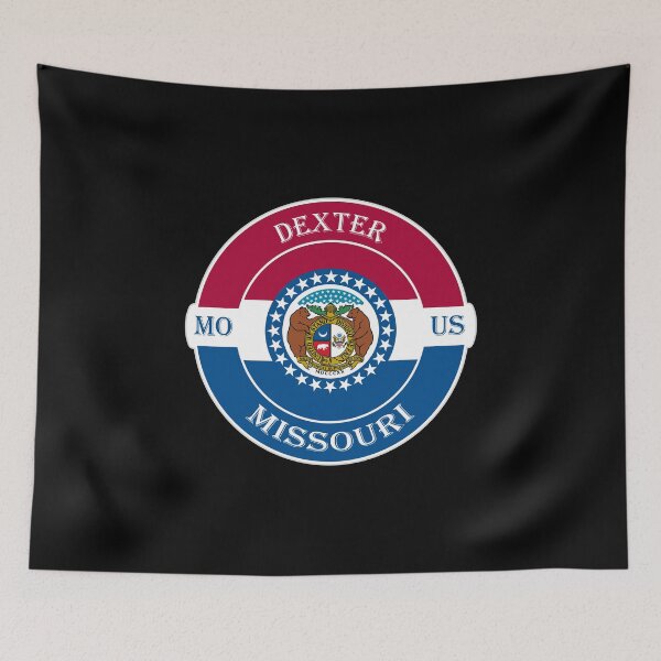 Item preview, Dexter Missouri Flag USA Seal Stamp Badge Travel Souvenir designed and sold by TeeHome.