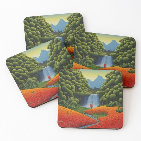 Item preview, Cascade of Dots: A Neo-Impressionist Rendering - 12 designed and sold by Moisky Art.