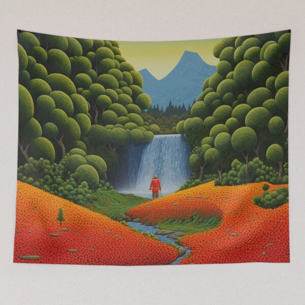 Item preview, Cascade of Dots: A Neo-Impressionist Rendering - 12 designed and sold by Moisky Art.
