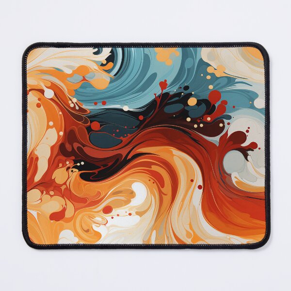 Item preview, Inferno Swirls: A Fiery Marble Masterpiece designed and sold by NikkofTime.