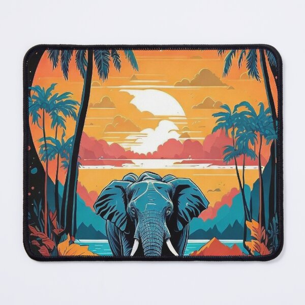 Item preview, Safary at Night - Mesmerizing Wildlife Adventure Under the Starry Sky designed and sold by shirt-studio.
