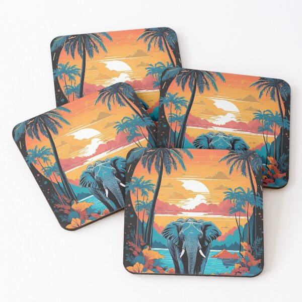 Item preview, Safary at Night - Mesmerizing Wildlife Adventure Under the Starry Sky designed and sold by shirt-studio.