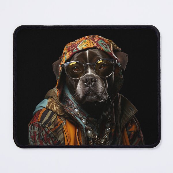 Item preview, The Cool Bad DOG : Portrait of an Anthropomorphic Dog designed and sold by AnubisArtUSA.