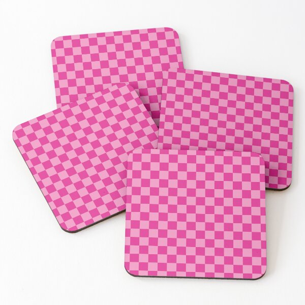 Item preview, Double Pink Hot Magenta Checkered Pattern designed and sold by kierkegaard.
