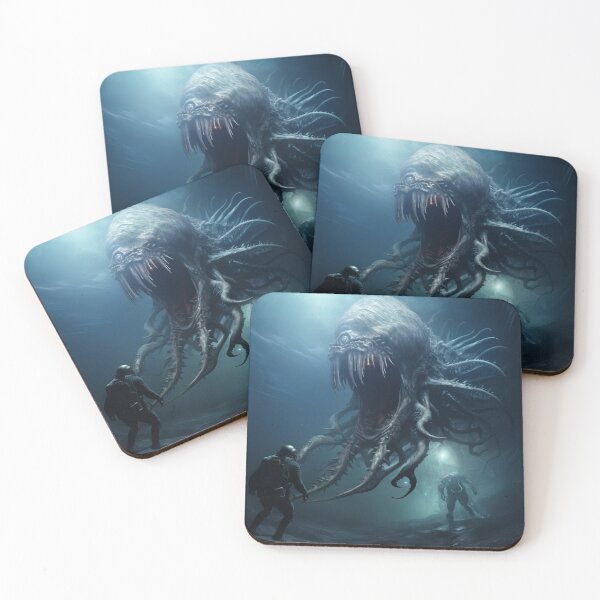 Item preview, Sea monster vs human designed and sold by KostasCreations.