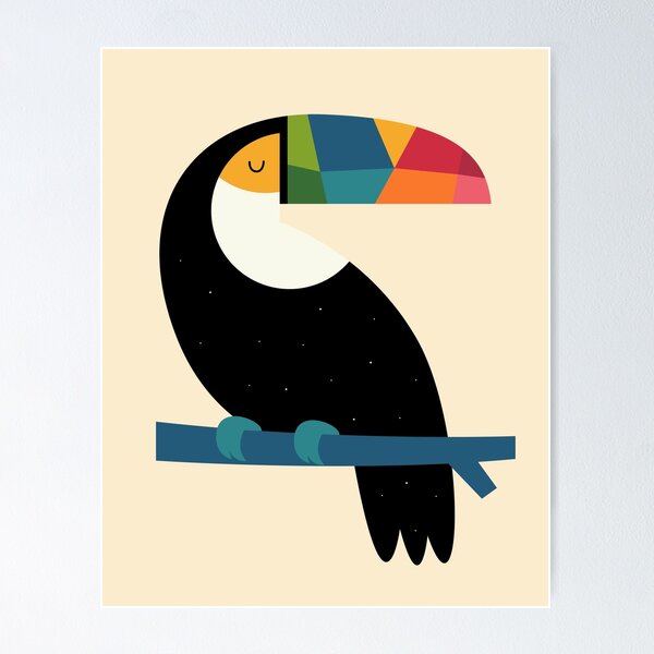 Rainbow Toucan Poster