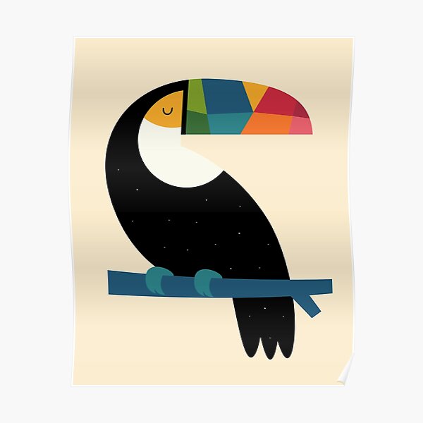 Rainbow Toucan Poster