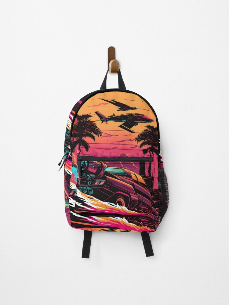 Thumbnail 1 of 3, Backpack, Jetty Racer at Sunset designed and sold by AlienNation81.