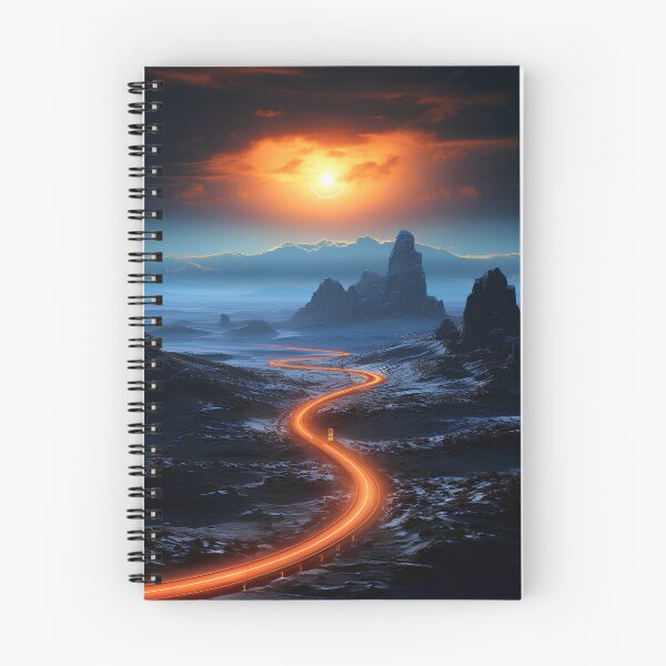 Item preview, Aerial view of the empty highway through the fields in a fog at night designed and sold by Gabi.Media.