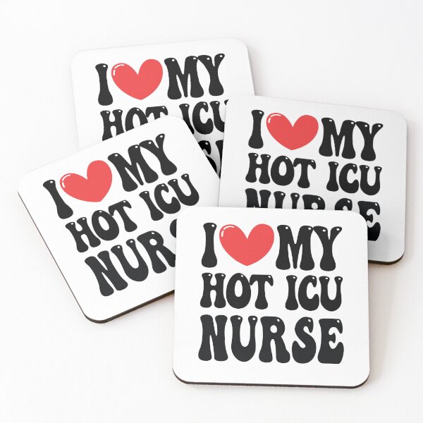 Item preview, I Love My Hot ICU Nurse Wife I Heart My Girlfriend heart of Valentine's Day designed and sold by CoolCreative.