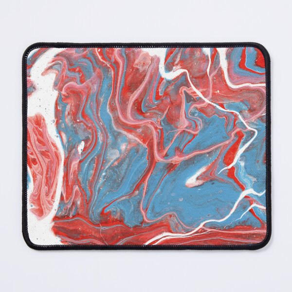 Item preview, Pour painting - Blue, red and white designed and sold by Captain Chromatic.