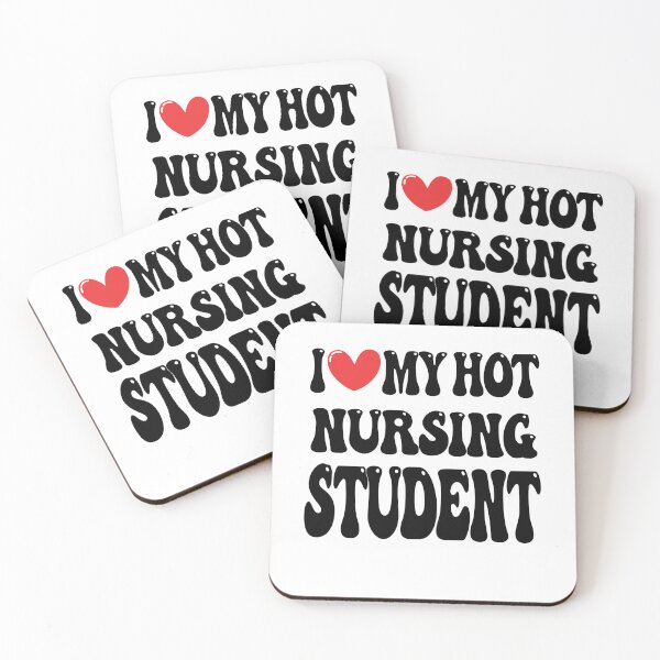 Item preview, I Love My Hot Nursing Student Nurse Wife I Heart My Girlfriend heart of Valentine's Day designed and sold by CoolCreative.