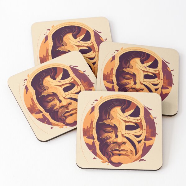 Item preview, Grimacing, Venetian-style mask imprisons a man. designed and sold by neerajgenius.