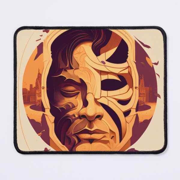 Item preview, Grimacing, Venetian-style mask imprisons a man. designed and sold by neerajgenius.