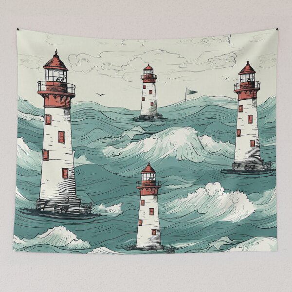 Item preview, Lighthouses vintage designed and sold by Fran Fryberg.
