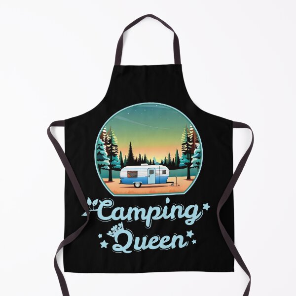 Item preview, Camping Queen - Forest Wilderness Camping Adventure Lover Blue Font designed and sold by thecatcouch.
