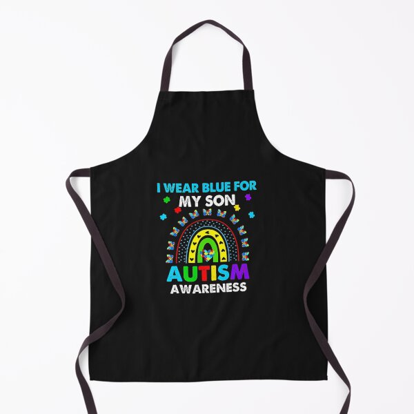 Item preview, Autism Rainbow I Wear Blue For My Son Neurodiverse designed and sold by UmaBarman.