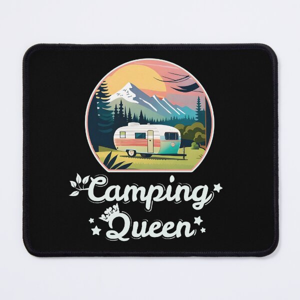 Item preview, Camping Queen - Forest Wilderness Camping Adventure Lover White Font designed and sold by thecatcouch.