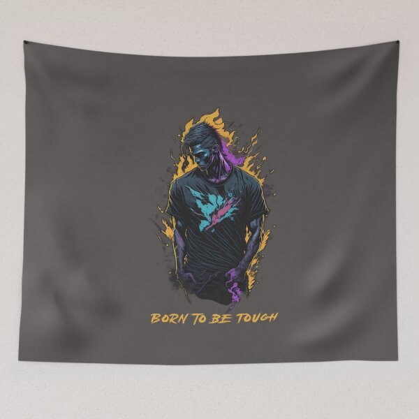 Item preview, Unyielding Determination: Striking Artwork of a Tough Man designed and sold by zax454.