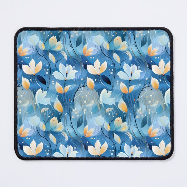 Item preview, Silver Waves: A Tranquil Blue Seamless Pattern - N 3 designed and sold by Moisky Patterns.