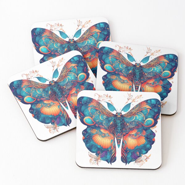 Item preview, A stunning moth with intricate patterns and vibrant colors designed and sold by CoolPixels.