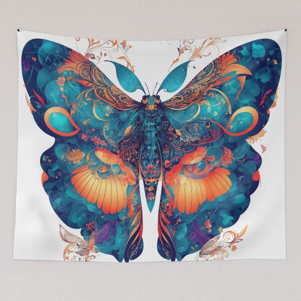 Item preview, A stunning moth with intricate patterns and vibrant colors designed and sold by CoolPixels.
