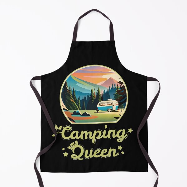 Item preview, Camping Queen - Forest Wilderness Camping Adventure Lover Green Font designed and sold by thecatcouch.