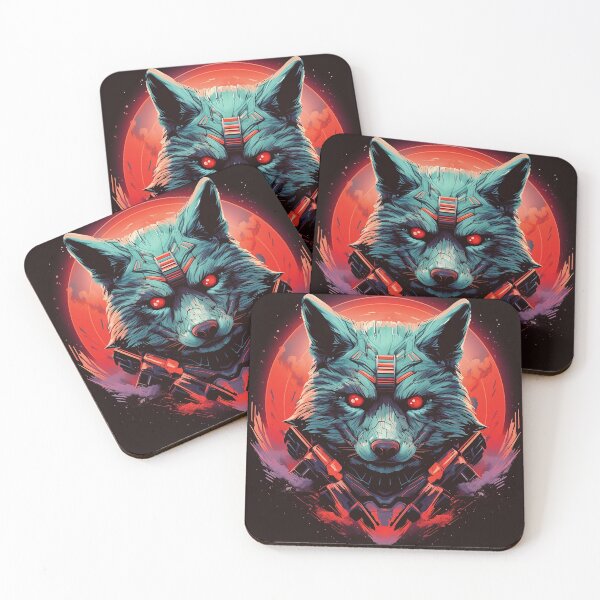 Item preview, Red Moon Wolf - Sci-Fi T-Shirt designed and sold by DW3WD.