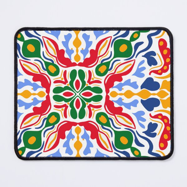 Item preview, Copy of Majolica Ceramic pattern blue red green designed and sold by Lucia-Fox.