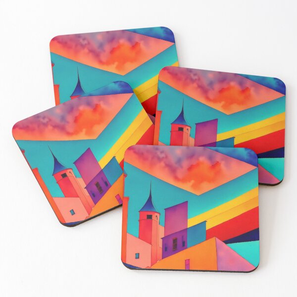 Item preview, City teal and orange  designed and sold by M-Y-A-R-T-.