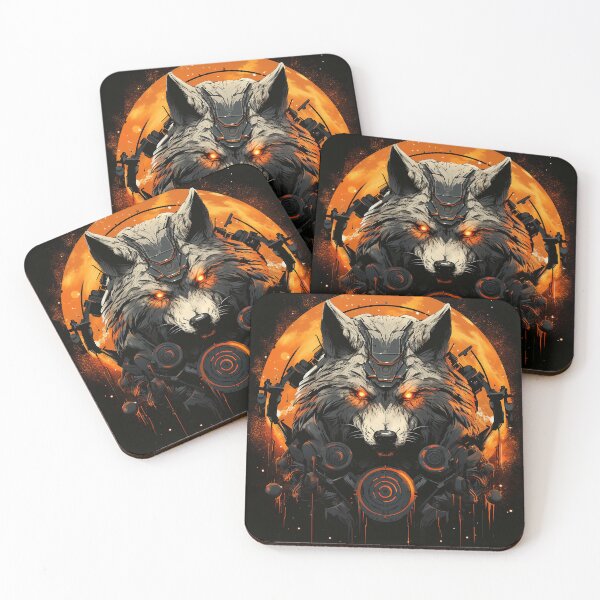 Item preview, Gold Moon Wolf - Sci-Fi T-Shirt designed and sold by DW3WD.