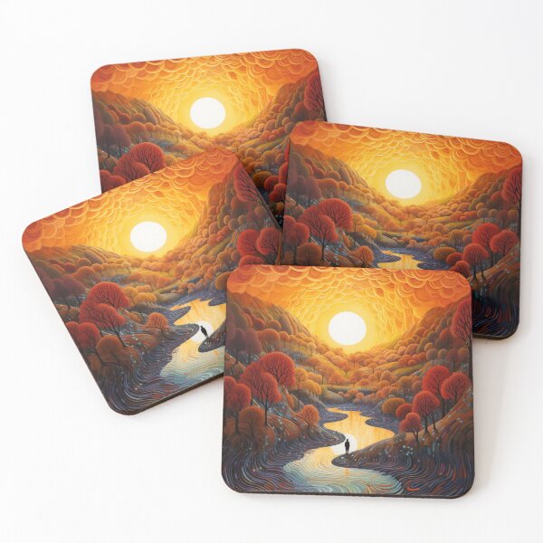 Item preview, Cascade of Dots: A Neo-Impressionist Rendering - 17 designed and sold by Moisky Art.