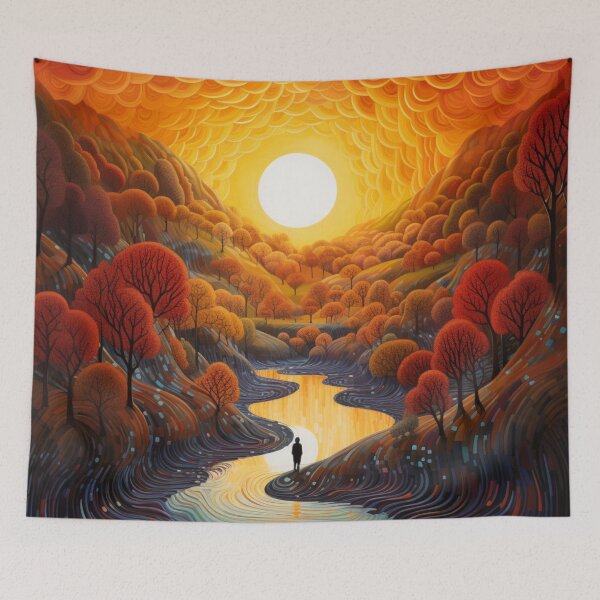Item preview, Cascade of Dots: A Neo-Impressionist Rendering - 17 designed and sold by Moisky Art.