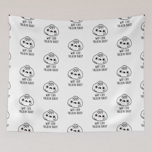 Item preview, What Chu Talkin Bao Funny Dimsum Puns  designed and sold by punnybone.