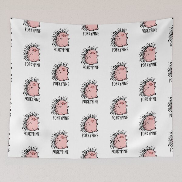 Item preview, Porky-pine Funny Porcupine Pig Puns  designed and sold by punnybone.