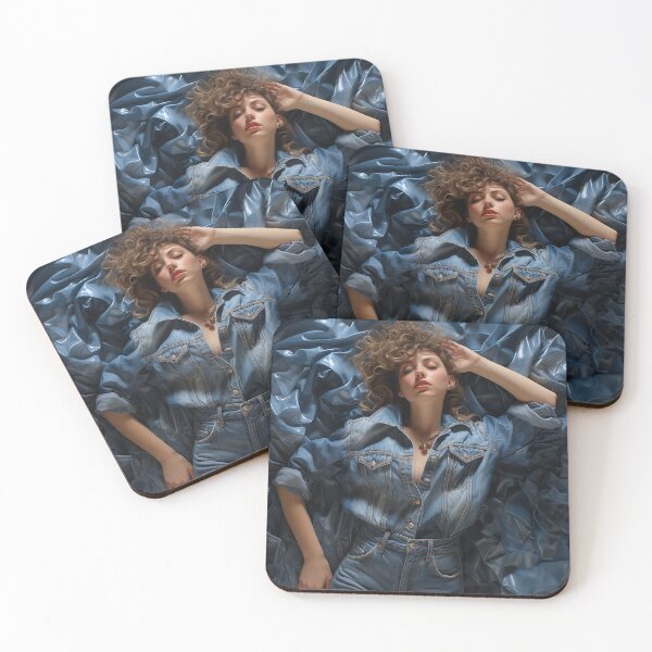 Item preview, Denim Dreams Portrait designed and sold by EmeraldeaArt.