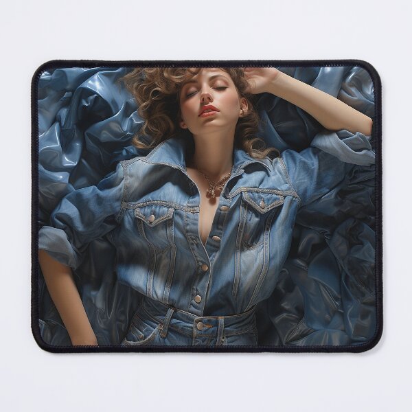 Item preview, Denim Dreams Portrait designed and sold by EmeraldeaArt.