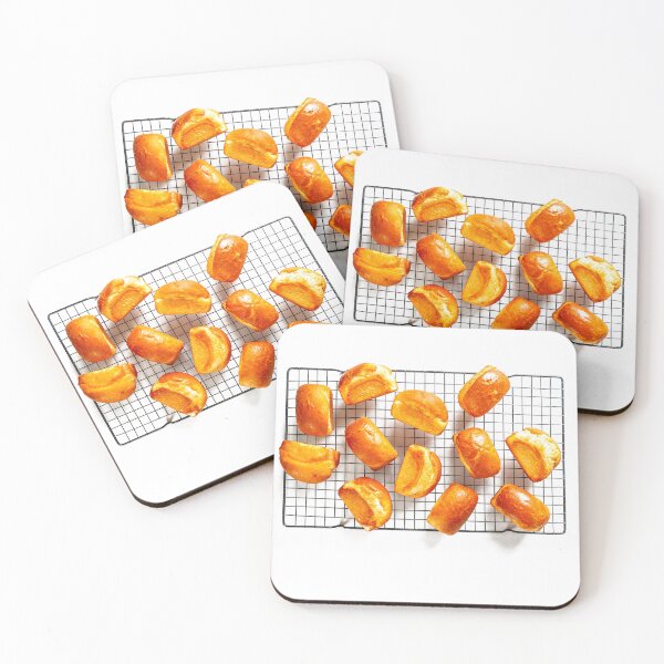 Item preview, Many loaves cooling on a wire tray. Image created using geometric shape designed and sold by EdgyEdgeArt.