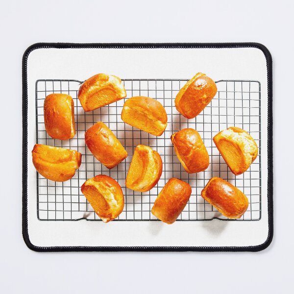 Item preview, Many loaves cooling on a wire tray. Image created using geometric shape designed and sold by EdgyEdgeArt.