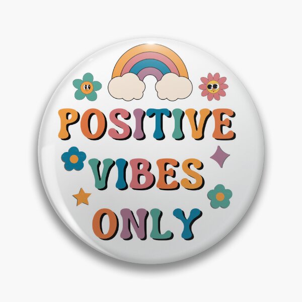 Item preview, Positive Vibes only Groovy Sticker design designed and sold by ChooseWonderful.