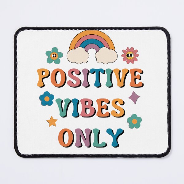 Item preview, Positive Vibes only Groovy Sticker design designed and sold by ChooseWonderful.