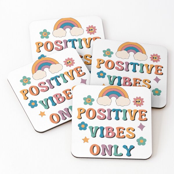 Item preview, Positive Vibes only Groovy Sticker design designed and sold by ChooseWonderful.