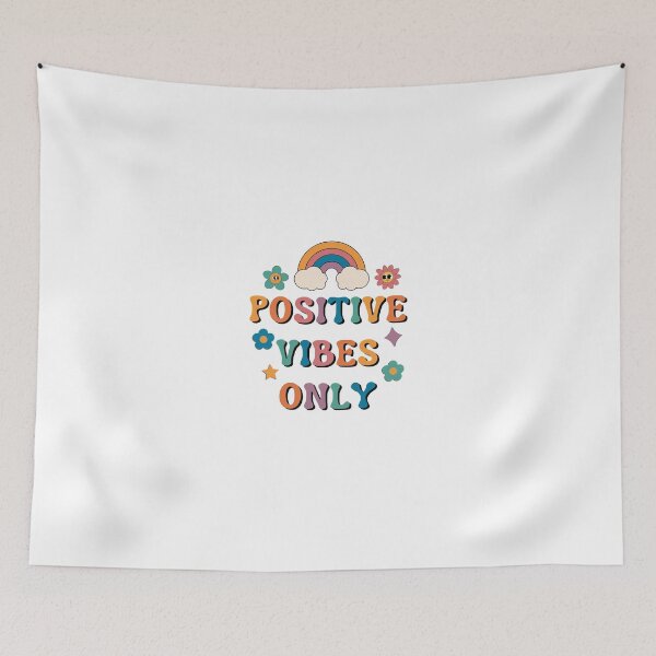 Item preview, Positive Vibes only Groovy Sticker design designed and sold by ChooseWonderful.