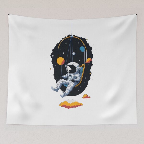 Item preview, Astronaut Rocking in Space designed and sold by BearsAndSkulls.