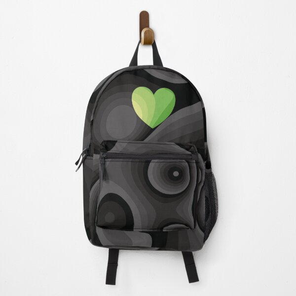 Item preview, Green, black and white heart marble designed and sold by Captain Chromatic.
