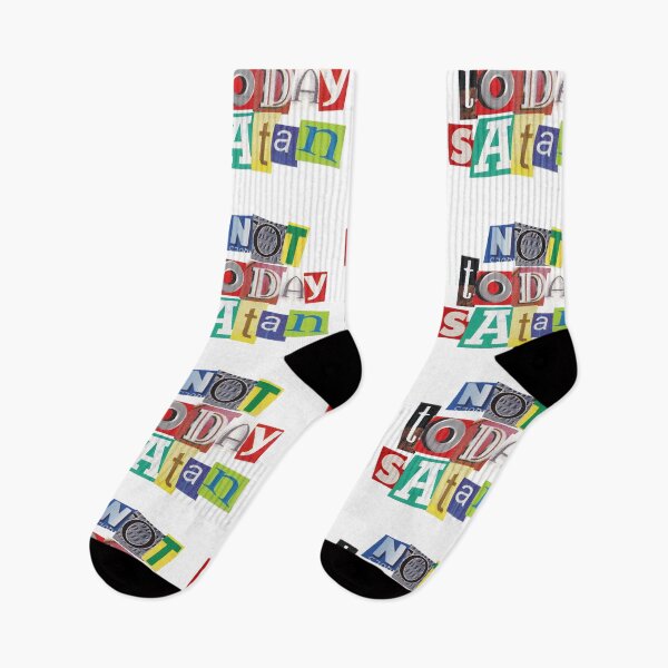 Item preview, NOT TODAY SATAN cut out letters magazine NOT TODAY SATAN designed and sold by Koolzilla.