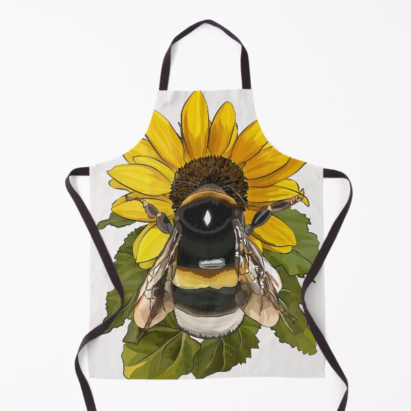 Item preview, Bumblebee on Flower by BeeFoxTree White background designed and sold by BeeFoxTree.